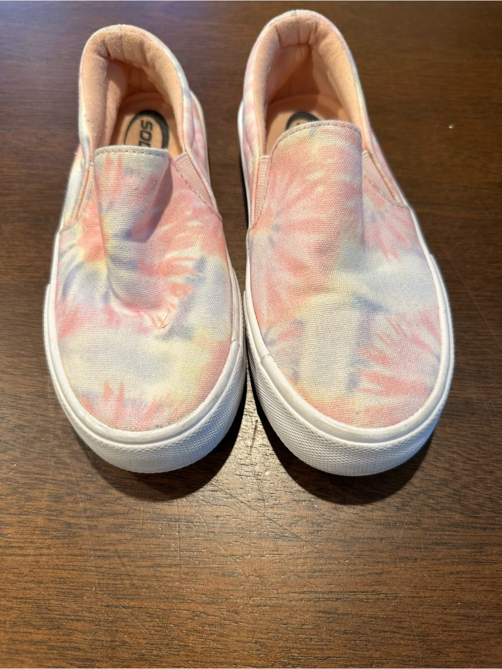 Soda girls Tie Dye Slip-On Canvas Flats Round Toe Size 13